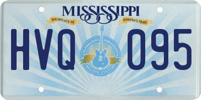 MS license plate HVQ095