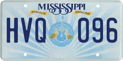 MS license plate HVQ096