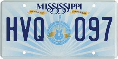 MS license plate HVQ097