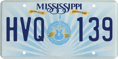 MS license plate HVQ139