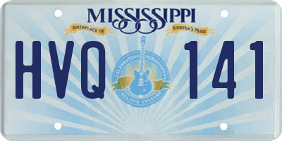 MS license plate HVQ141