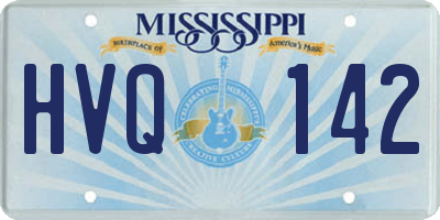 MS license plate HVQ142