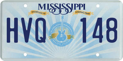 MS license plate HVQ148