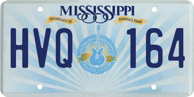 MS license plate HVQ164