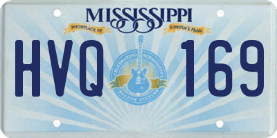 MS license plate HVQ169