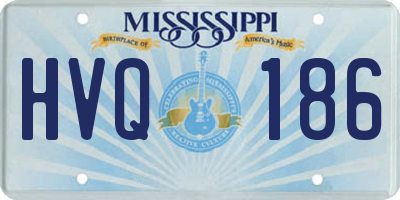 MS license plate HVQ186