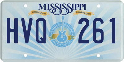 MS license plate HVQ261