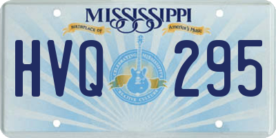 MS license plate HVQ295