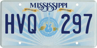 MS license plate HVQ297
