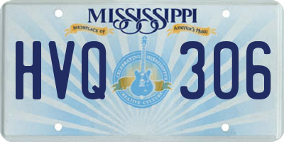 MS license plate HVQ306