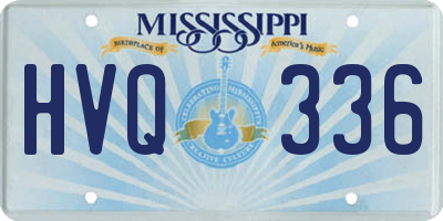 MS license plate HVQ336