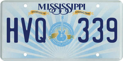 MS license plate HVQ339