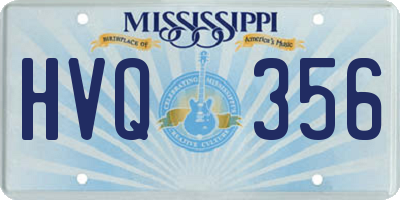 MS license plate HVQ356