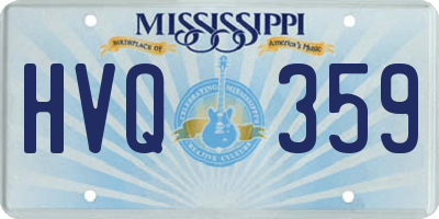 MS license plate HVQ359
