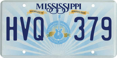 MS license plate HVQ379
