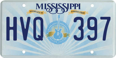 MS license plate HVQ397