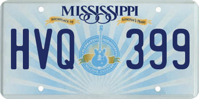 MS license plate HVQ399