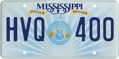 MS license plate HVQ400