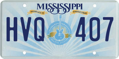 MS license plate HVQ407