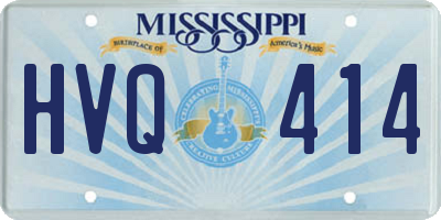MS license plate HVQ414