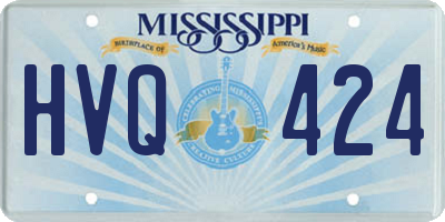 MS license plate HVQ424