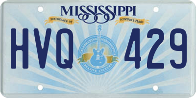 MS license plate HVQ429