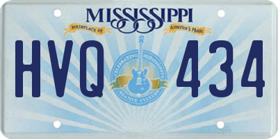 MS license plate HVQ434
