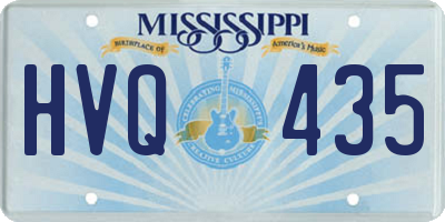 MS license plate HVQ435