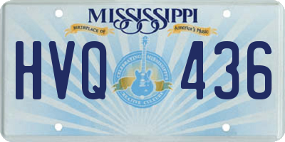 MS license plate HVQ436