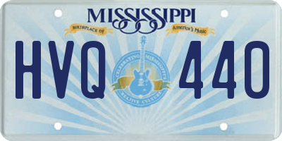 MS license plate HVQ440