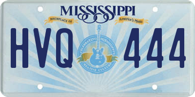 MS license plate HVQ444
