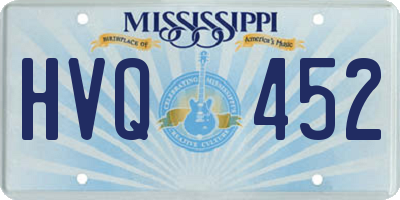 MS license plate HVQ452