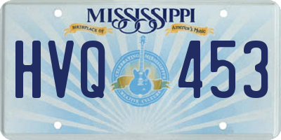 MS license plate HVQ453