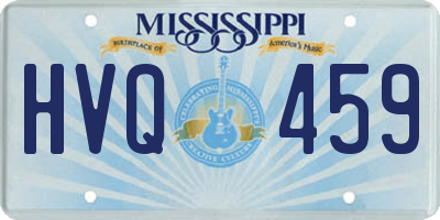 MS license plate HVQ459