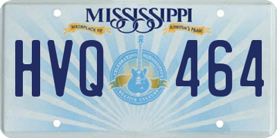 MS license plate HVQ464