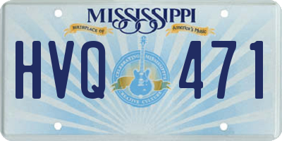 MS license plate HVQ471