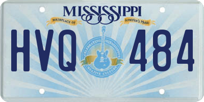 MS license plate HVQ484