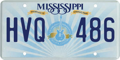 MS license plate HVQ486