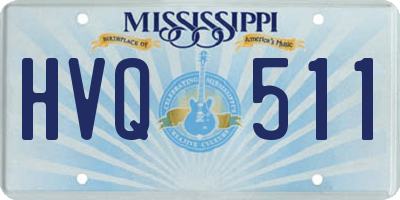MS license plate HVQ511