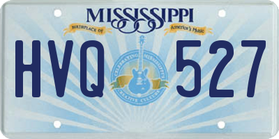MS license plate HVQ527