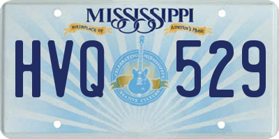 MS license plate HVQ529