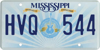 MS license plate HVQ544
