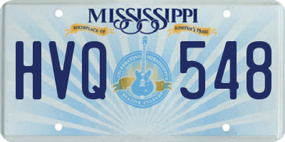 MS license plate HVQ548