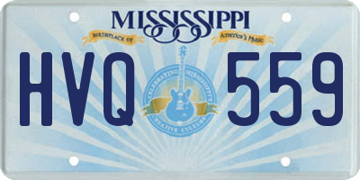 MS license plate HVQ559