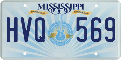 MS license plate HVQ569