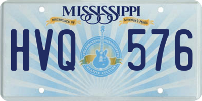 MS license plate HVQ576