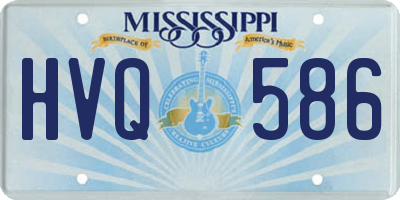 MS license plate HVQ586