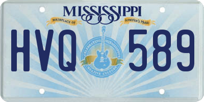 MS license plate HVQ589
