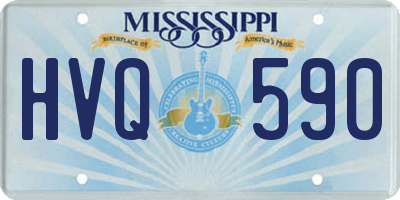 MS license plate HVQ590