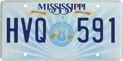 MS license plate HVQ591